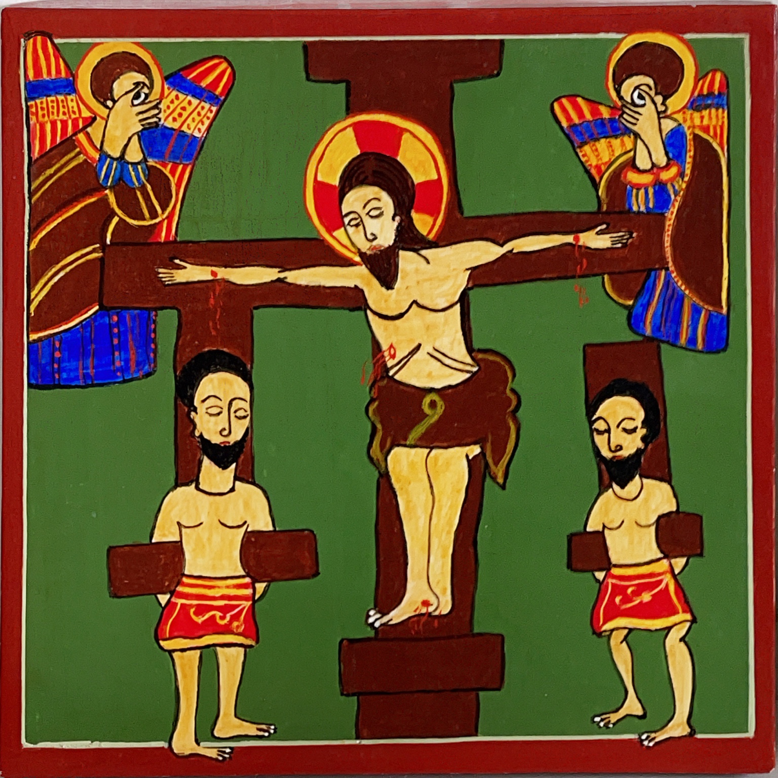 Jesus på korset, etiopisk ikon